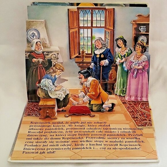 Kopciuszek Cinderella Pop-Up Book Polish language -Excellent Cond 1996 / 1999 - Picture 5 of 6